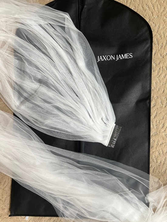 Jaxon James Natalya Valentine Dove Wedding Veil Light Ivory Never Worn Fast Ship main image 4
